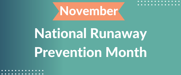 National Runaway Prevention Month Banner