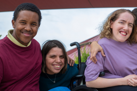 Three youth with intellectual or developmental disabilities.