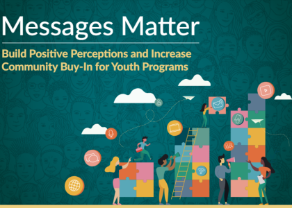 Screenshot of the "Messages Matter: Build Positive Perceptions and Increase Community Buy-In for Youth Programs" toolkit cover.