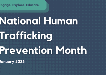 National Human Trafficking Prevention Month