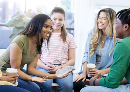 Group of teens