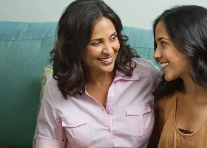 Mother and teen daughter