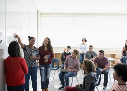 students in classroom